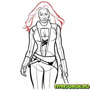 Как нарисовать Гамору из комиксов и фильмов Marvel