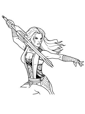 Раскраски Гамора