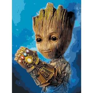 Рисование по номерам I am Groot!, 40x50 цена