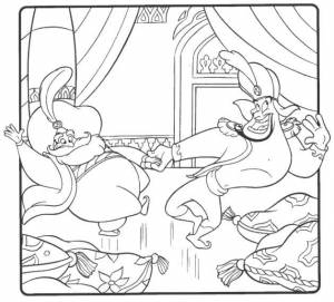 Раскраски Джин