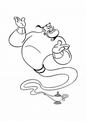 Джин раскраска