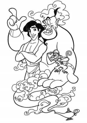 Джин раскраска