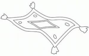 Раскраски Ковер самолет