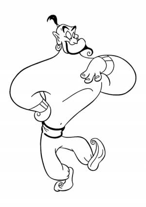 Джин раскраска