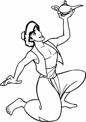 Раскраска аладин