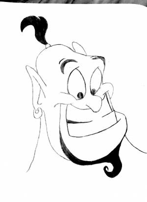 Алладин рисунок карандашом