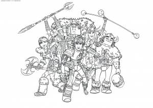 Раскраска Иккинг и его друзья