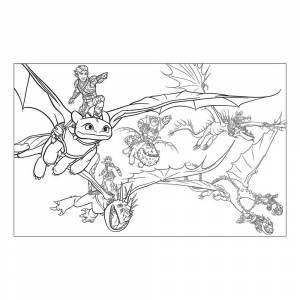 Раскраска Иккинг и друзья