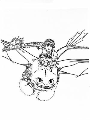 Раскраска Как приручить дракона