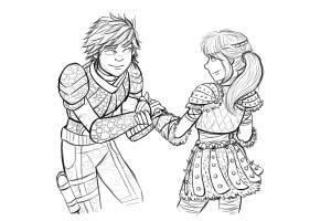 Раскраски дракон астрид