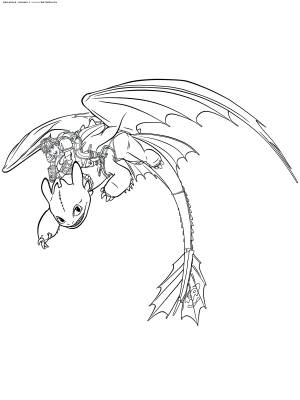 Раскраска Иккинг и Беззубик