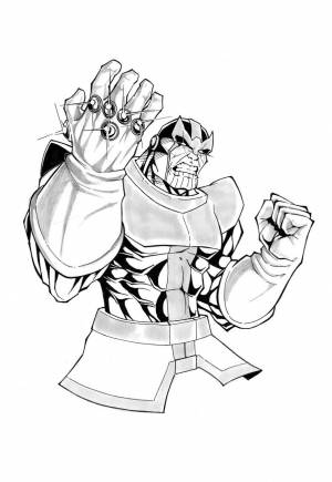 Перчатка бесконечности раскраска