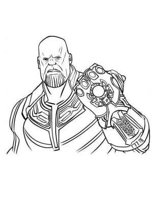 Таноса раскраска