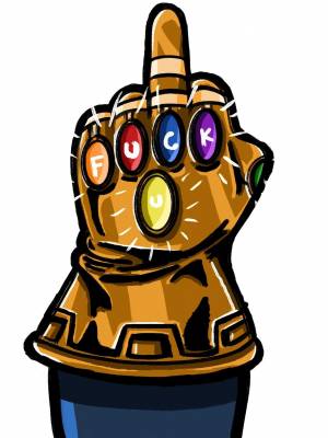 Перчатка бесконечности раскраска