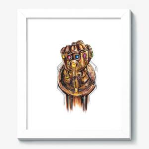 Картина «Перчатка Бесконечности Мстители Танос»