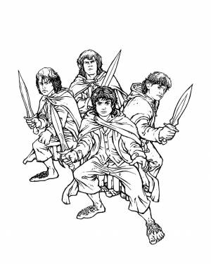 Раскраски Раскраска Властелин колец фильмы властелин колец, Download print coloring page