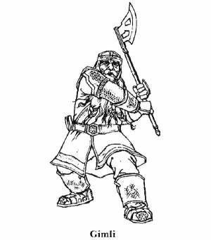 Раскраски Раскраска Герои фильма властелин колец властелин колец, Download print coloring page
