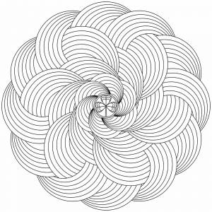 Спиральные раскраски портреты