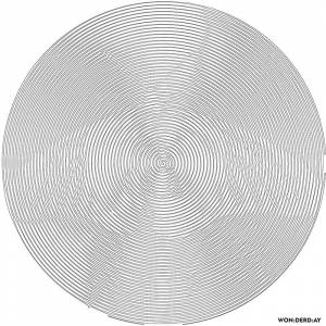 Раскраска Бабочка Раскраска по кругу