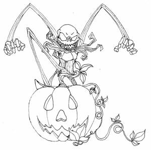 Free Printable Nightmare Before Christmas Coloring Pages