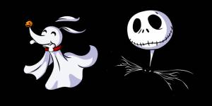 Nightmare Before Christmas Jack Skellington and Zero курсор пак