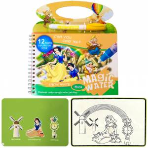 Многоразовая водная раскраска с маркером БЕЛОСНЕЖКА И СЕМЬ ГНОМОВ