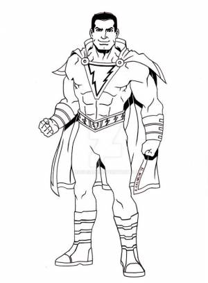 Раскраска Шазам