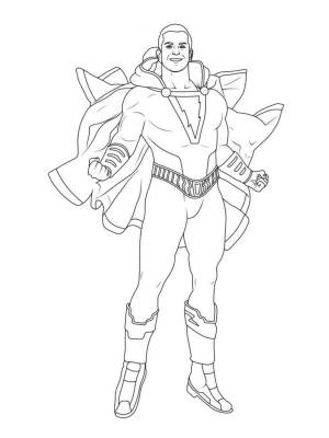 Раскраски Шазам