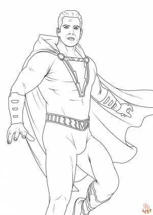 Найти бесплатные раскраски Shazam на GBcoloring Cайт