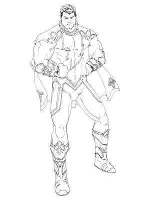 Раскраски Шазам