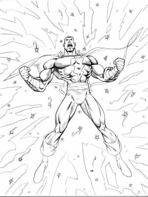 Раскраска сильный Шазам 4