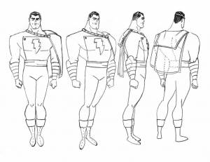 Раскраска Шазам