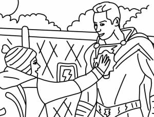 Раскраска Шазам из фильма