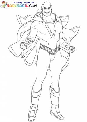 Раскраски Шазам