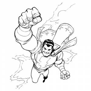 Шазам раскраска