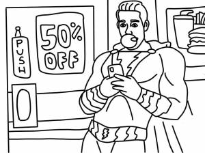 Раскраска Шазам из фильма