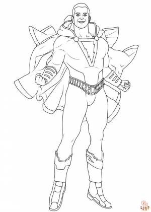 Найти бесплатные раскраски Shazam на GBcoloring Cайт