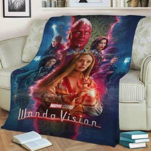 Wanda Vision, Постер 10 дюймов, индивидуальный рисунок «сделай сам», одеяло из шерпы, красочное цветочное одеяло, одеяло с пейсли, готическое постельное белье, чехол для дивана
