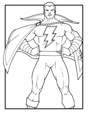 Раскраски Шазам