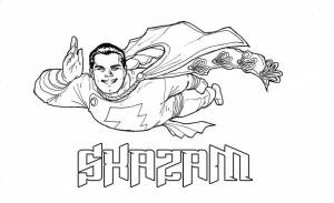 Раскраски Шазам