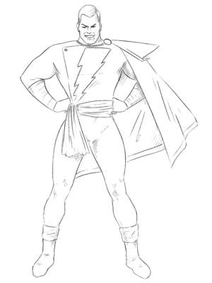 Раскраски Шазам