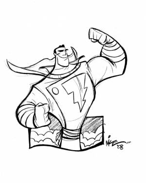 Шазам раскраска