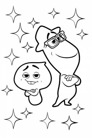 Раскраска Души Джо и 22 в мире душ