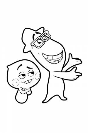 Раскраска Джо Гарденера и 22 из мультфильма Душа