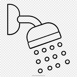 Душ Рисование Ванная Антистресс Книжка-раскраска, душ, угол, белый, мебель png