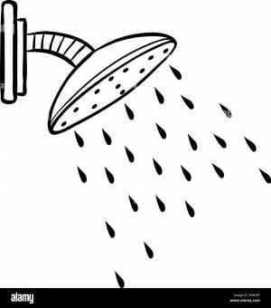 Душ раскраска