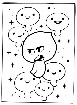 Раскраска Душа 22 недовольна