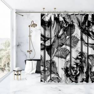 Занавеска для душа с художественной печатью