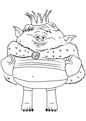 Раскраска Тролли