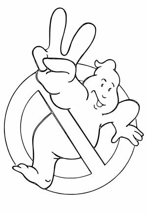 Раскраска Охотники за Привидениями Логотип